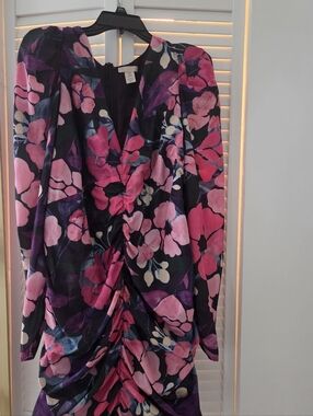 H&M Purple & Pink Floral  Dress
